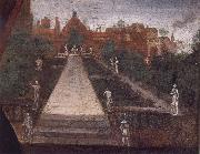 Inigo Jones The East Garden of Arndel House with the antique scuplture and a gateway oil on canvas